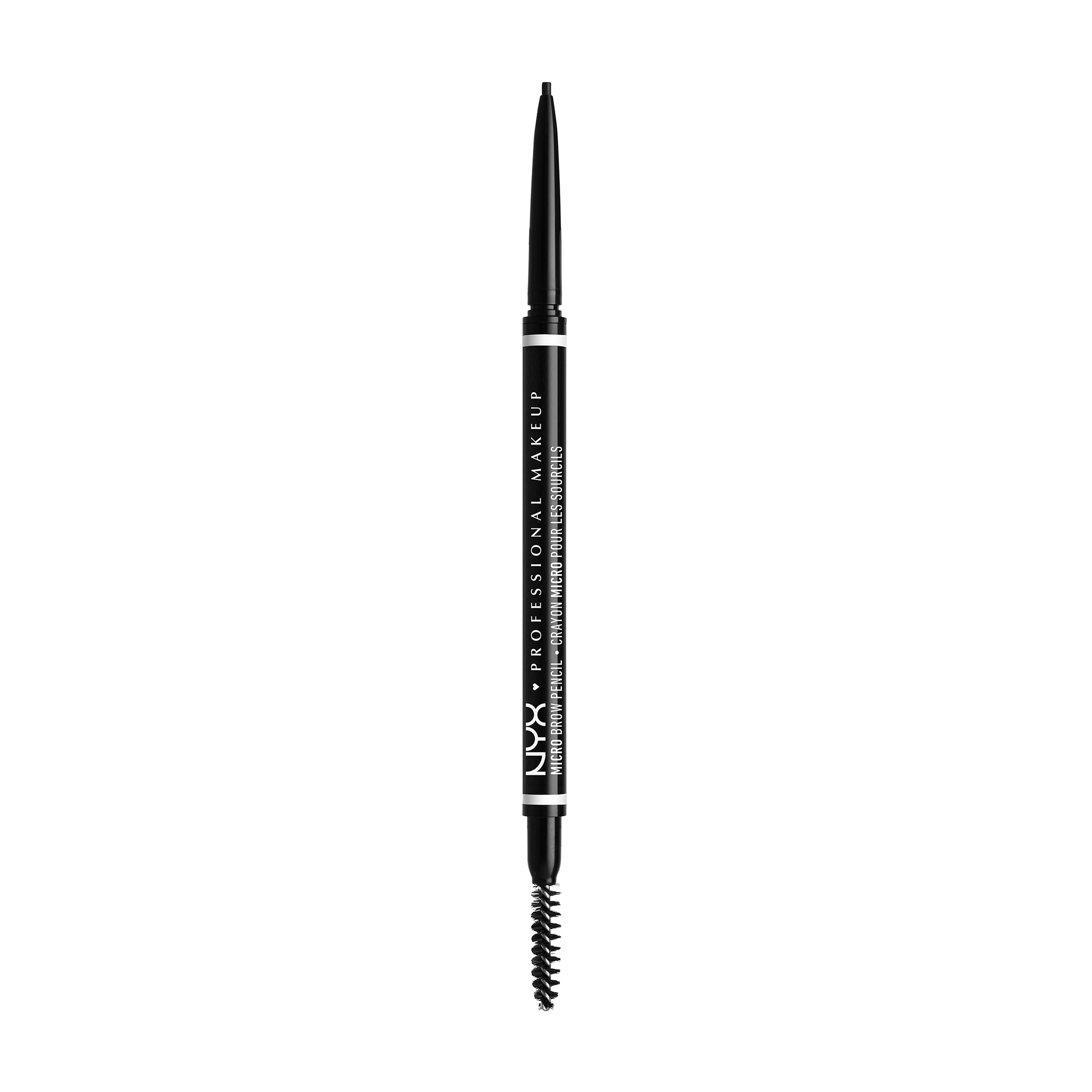 Олівець для брів NYX Professional Makeup Micro Brow Pencil зі щіточкою, 08 Black, 0.09 г